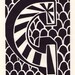 G is for the letter G. Linocut
