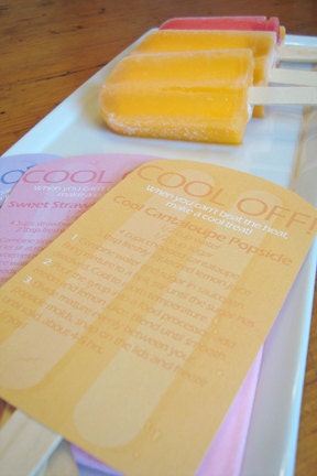 Pretty Little Popsicles - COOL OFF Fans - DIY Printable Parties