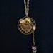 My Country Tis of Thee, Filigree pendant is highlighted with an American Flag and an American Eagle