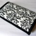 Jewelry Travel Case Damask Black and White by asoftblackstar from etsy.com
