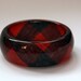 Vintage red bracelet,  lucite bracelet