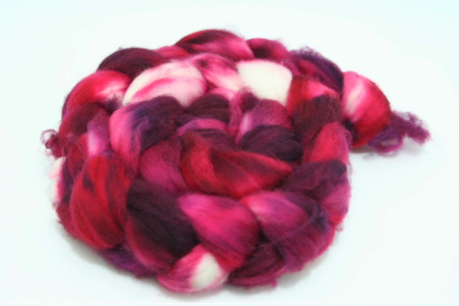 Love letter - hand dyed Merino Lamsbwool Roving