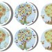 Girls Bird and Flower Crazy Tree Dresser Drawer Knobs - Set of 10