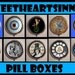 Skull Face Mobster Hitman ICONIC Psychobilly Horror Pill Box Case-Holds Pills, Vitamins, Guitar Pics, and more