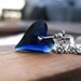 Swarovski Necklace Crystal Wild Heart Dark Indigo on Sterling Silver