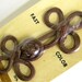 Frog Button Closure Brown Vintage NIP