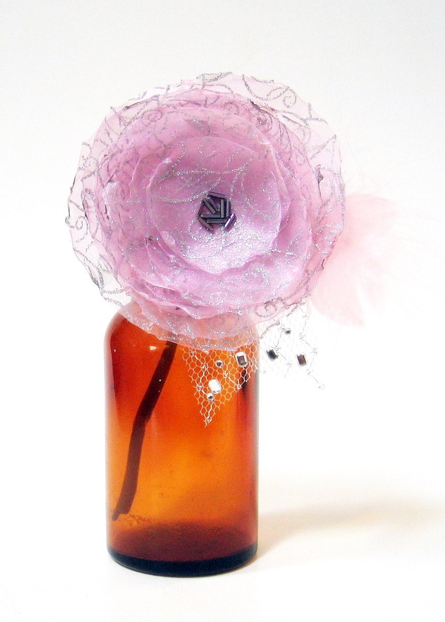Fairy Pink, A Brooch, Corsage, Choker and Belt Accessory All In One No 2