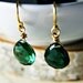 Green Stone Earrings Hydorquartz on 14K Gold Fill Earring Wires Fashion Under 100
