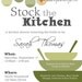 Kitchen Shower Invitation & Matching Recipe Card:  Stock the Kitchen