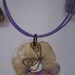 Necklace-petunia- PRESSED REAL FLOWERS