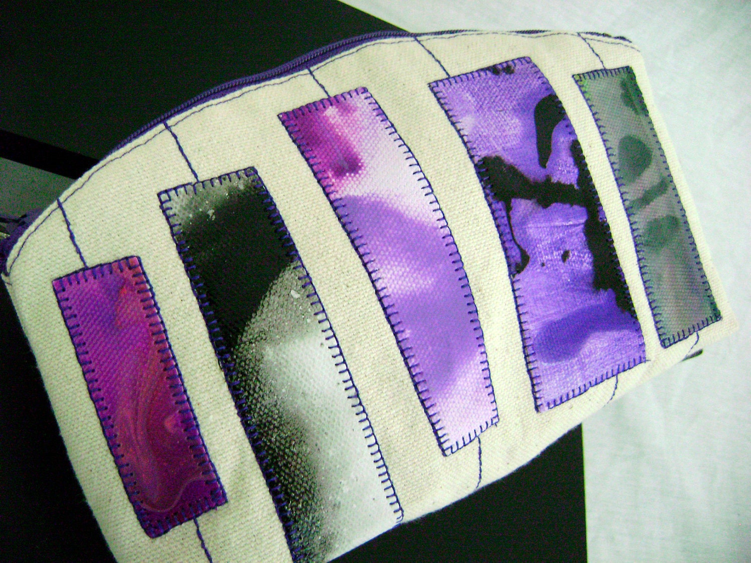Cosmetic Pouch - Grape Fusion Candy Striper