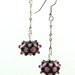 Rose Baubles Lampworked Glass Bead Earrings