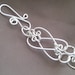 Silver plated, Love Heart Bracelet, Silver plated copper, "Heart to Heart"
