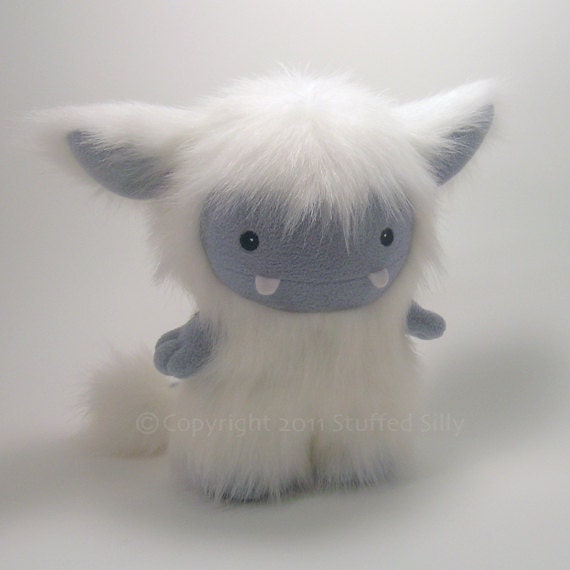 White Frost Monster, Cute Plush Toy by Stuffed Silly - Limited Edition