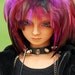 Hot Purple Feather Wig for BJD