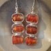 glass bead earrings