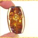 Handmade Lampwork Glass Bead in Golden Amber - Focal Art Bead - SRA - Sunshine $7.49