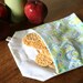 pair of reusable, lined sandwich bags in light greens