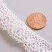 10 Yards Cream Colored .5 Inch Lace