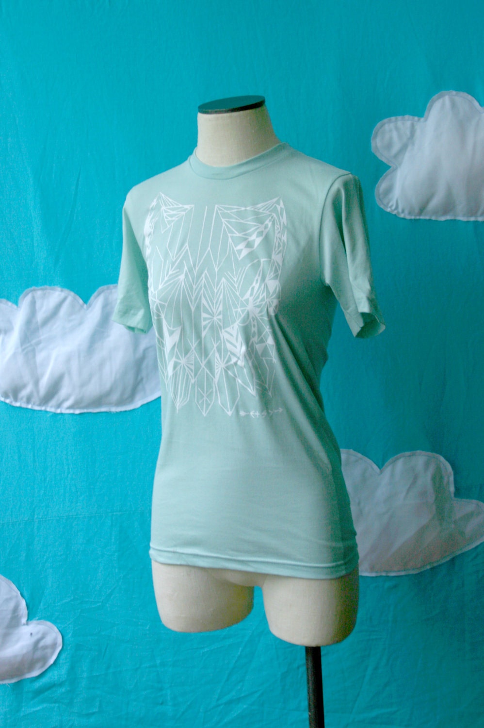 Etsy T-Shirt, Screen Printed Geometric Design (Unisex)