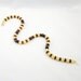 Gray-Green Fossil, Red Horn, and Yellow "Quartz" Unisex Necklace with 14K Gold-Filled Clasp