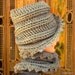 Womens Crochet Hat - Crochet Winter Hat With Infinity Scarf in Gray Made of Soft Acrylic Yarn Can Customize For Plus Size