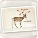 Woodland Deer Christmas Card with Red Berries and Robin Dreaming