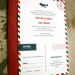 Vintage Air Mail Wedding Invitation