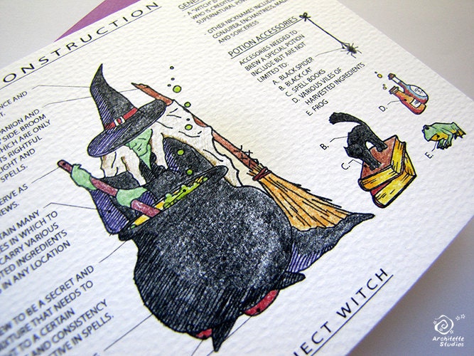 Project Witch - Blank Architecture Construction Card