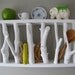 Coat Rack, Book shelf ,  natural wooden hooks. Flat white, Custom Order with your measurments.