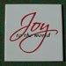 Joy to the world 6x6 ceramic Christmas vinyl decal