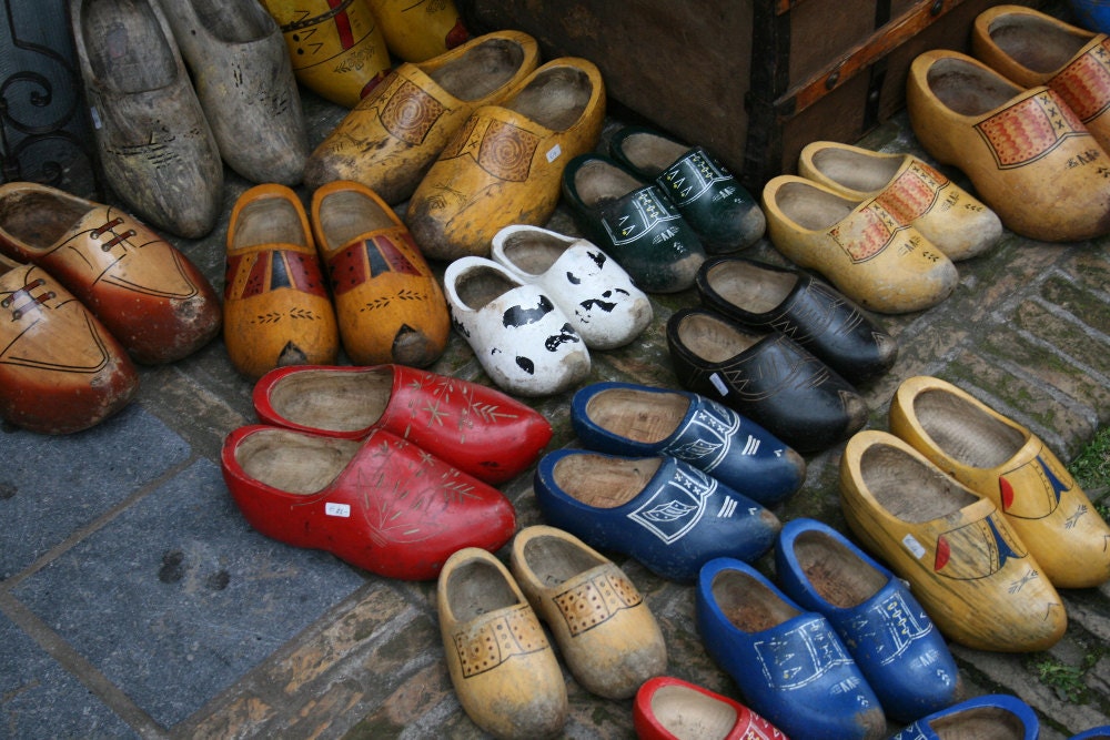 Antique Wooden Shoes, Delft, Holland 8x10 Fine Art Photography