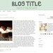 Sweet Mint - Blogger Template