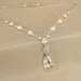 Sterling Silver Ivory Pearls and Swarovski Elements by Handwired