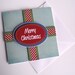Retro Christmas Present Handmade Greeting Card