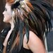 Feather Headband/ Headdress  Isadora Feather by RoosterBaby22 from etsy.com