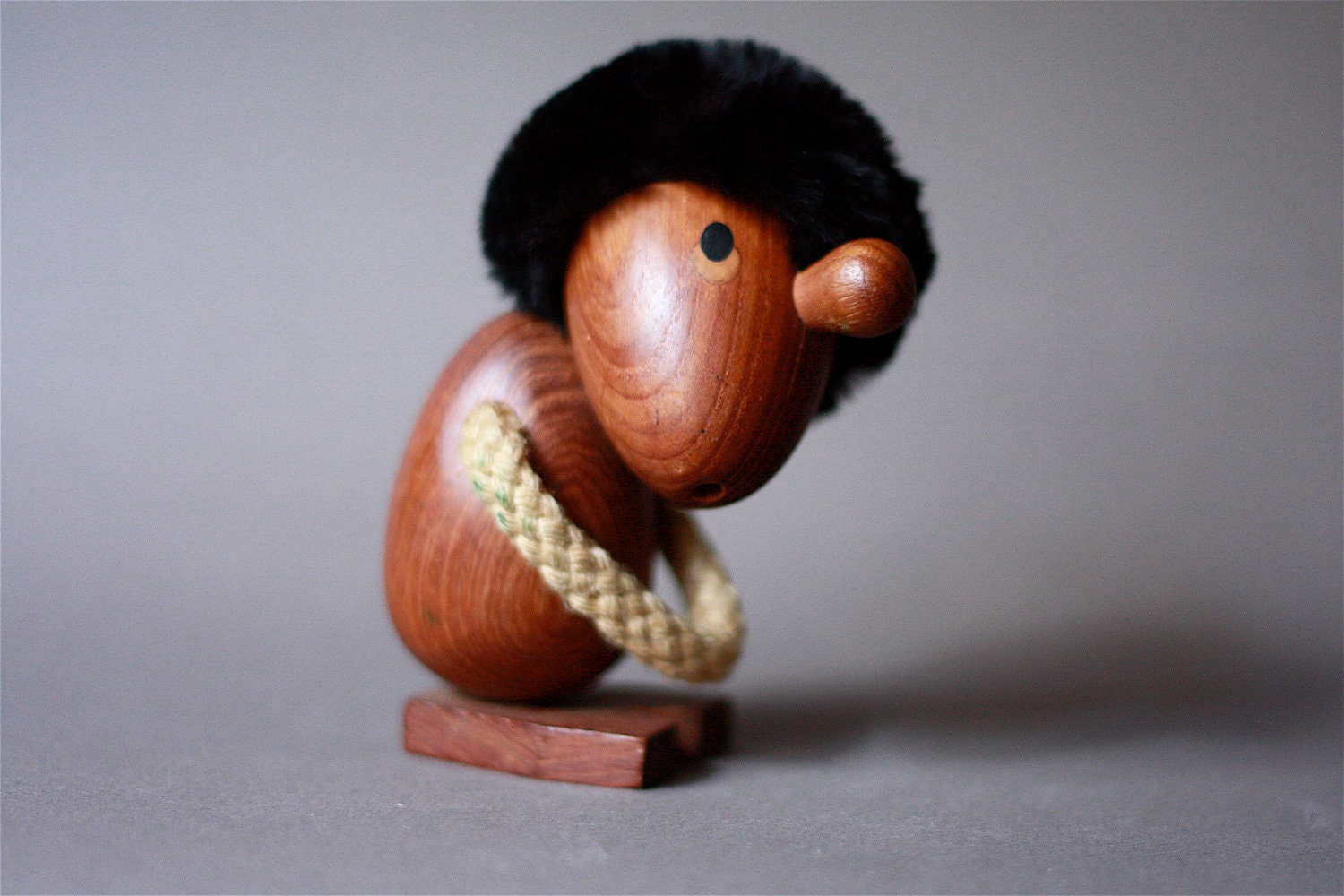 Hans Bølling Danish Modern Teak Figurine The Pessimist