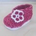 CROCHET PATTERN Baby Girl Booties Flower (PDF file), 4 Sizes