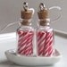 Christmas Red and White Candy Cane Jar Earrings