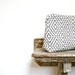 black and white geometric tribal clutch