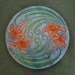 Tiger Lily 15" Lazy Susan and Wall Art Painted Pyrographed