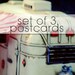 Camping is The 'bleep', Handmade Postcards: Set of 3 MATURE