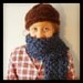 Chunky moss stitch scarf pattern