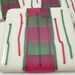 Fused Glass Coaster Set - Christmas Ribbon