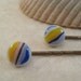 Decorative Glass Bobby Pins - Multi Colored Hair Accessory