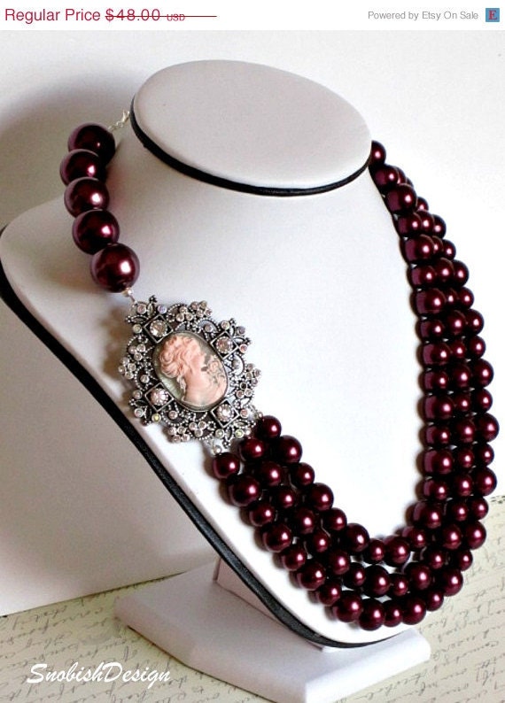 10 Off Sale Statement Necklace MultiStrand by SnobishDesign 10 Off Sale Statement Necklace MultiStrand by SnobishDesign