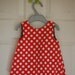 Girls A-Line Dress - Polka Dots & Stripes - 6-9 months