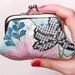 Japanese garden vintage kimono  Kitty mini purse-Limited edition