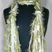 All Fringe Scarves Womens Scarf - Mossy Fields - Shades of Moss, Olive, Forest Greens, Ivory and Cream
