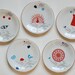 SALE Set of five mix and match breakfast plates